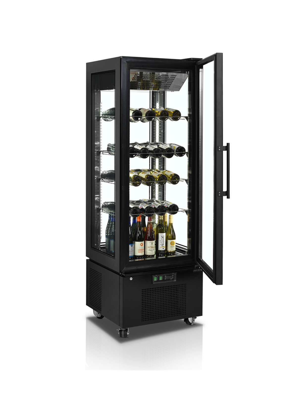 Chłodziarka na wino ze szklanymi drzwiami Tefcold UPD400-C